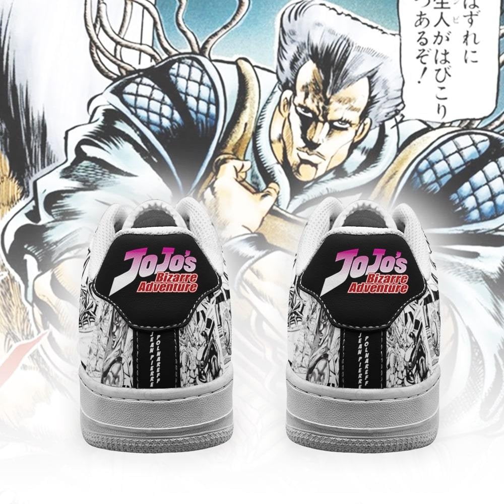 Jean Pierre Polnareff Sneakers Manga Style JoJo’s Anime Shoes Fan Gift