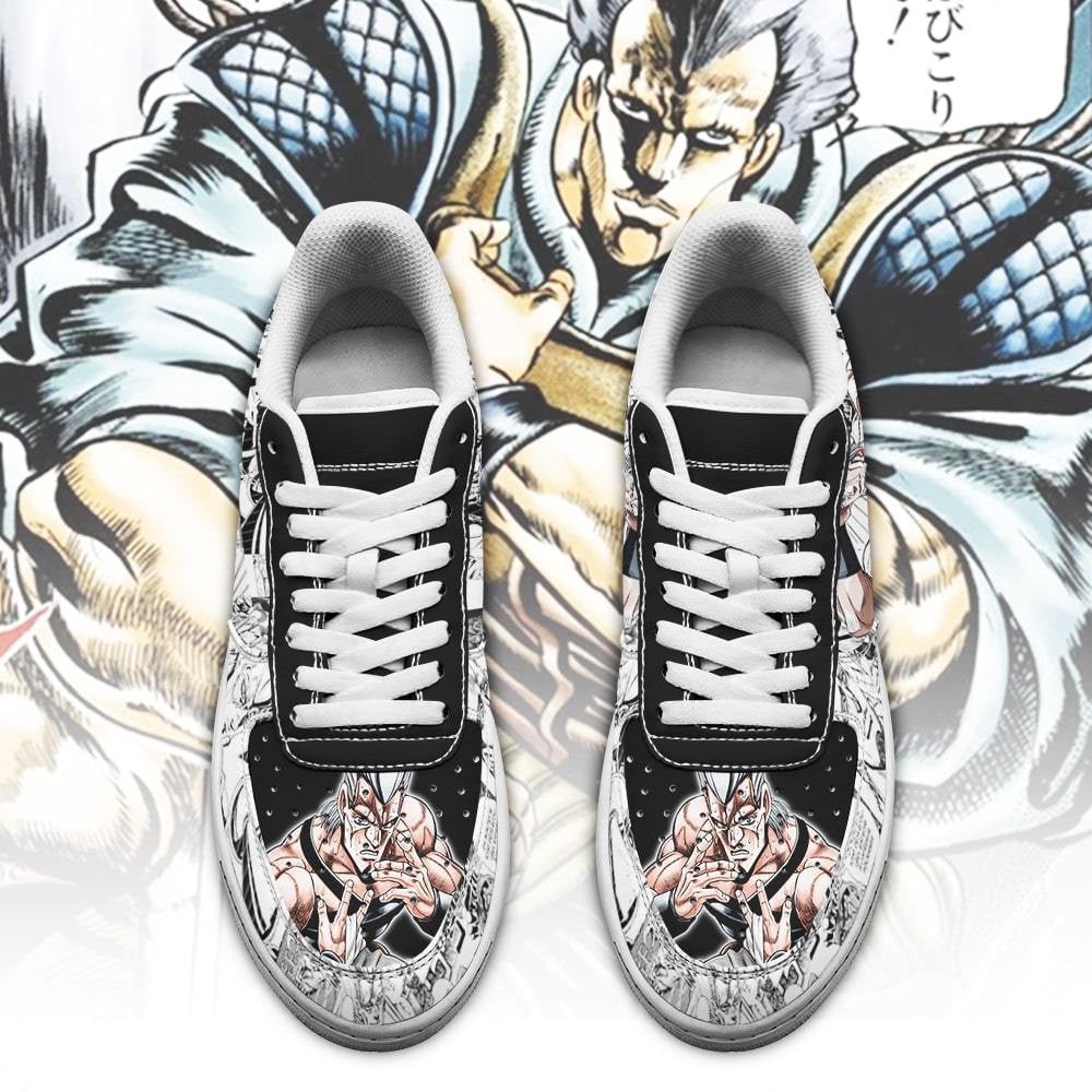 Jean Pierre Polnareff Sneakers Manga Style JoJo’s Anime Shoes Fan Gift
