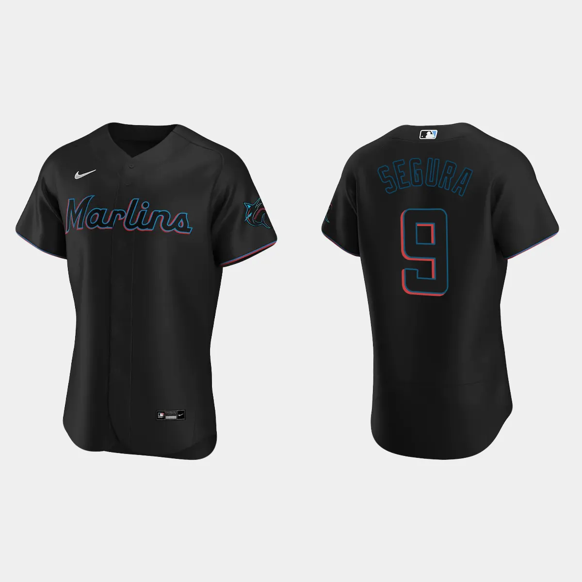 Jean Segura Miami Marlins Alternate Jersey - Black