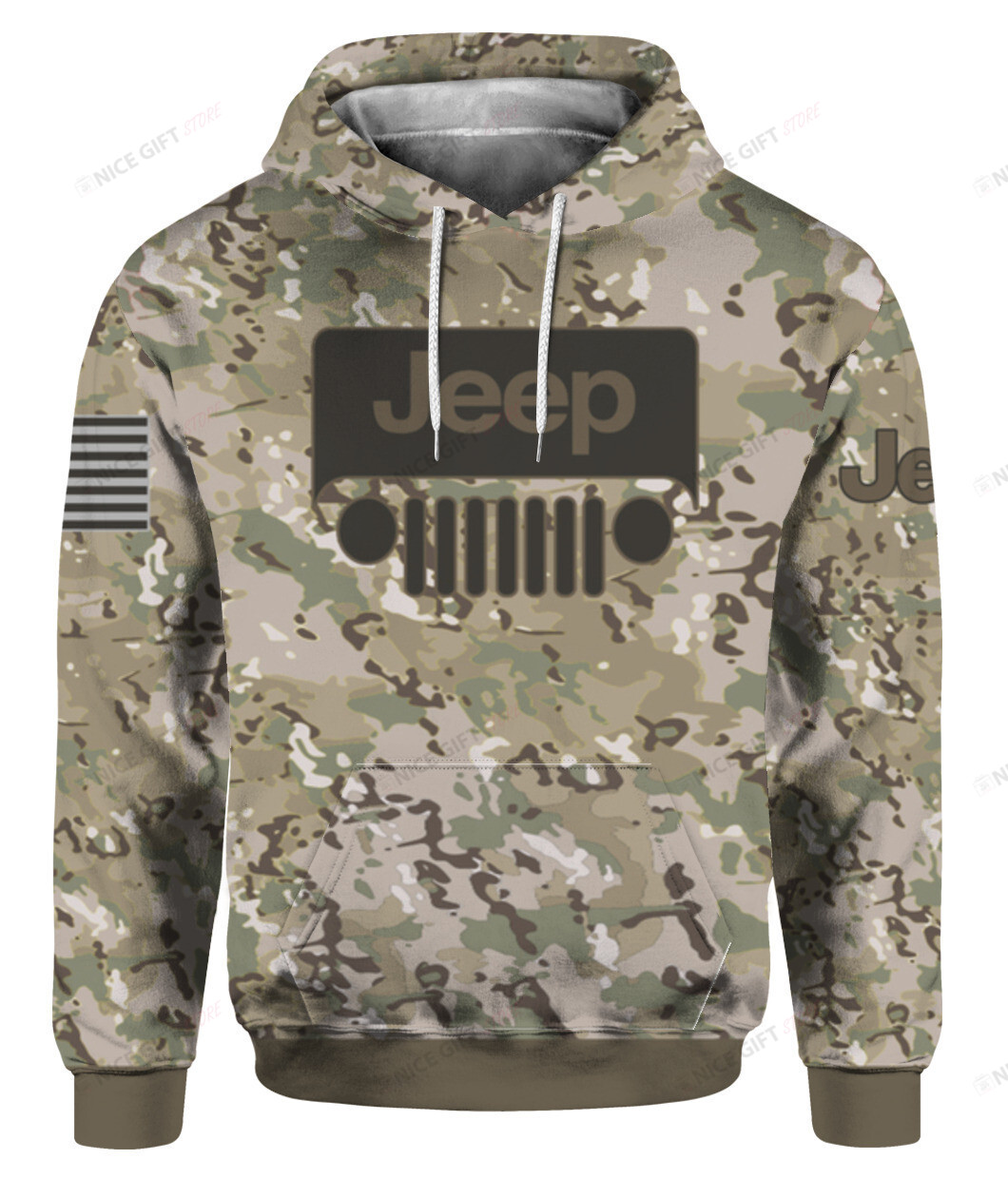 Jeep Camouflage 3D Hoodie Gift For Fans