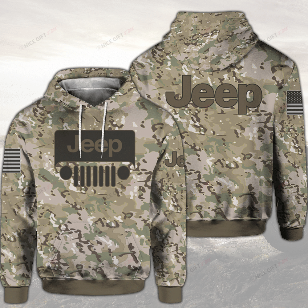 Jeep Camouflage 3D Hoodie Gift For Fans
