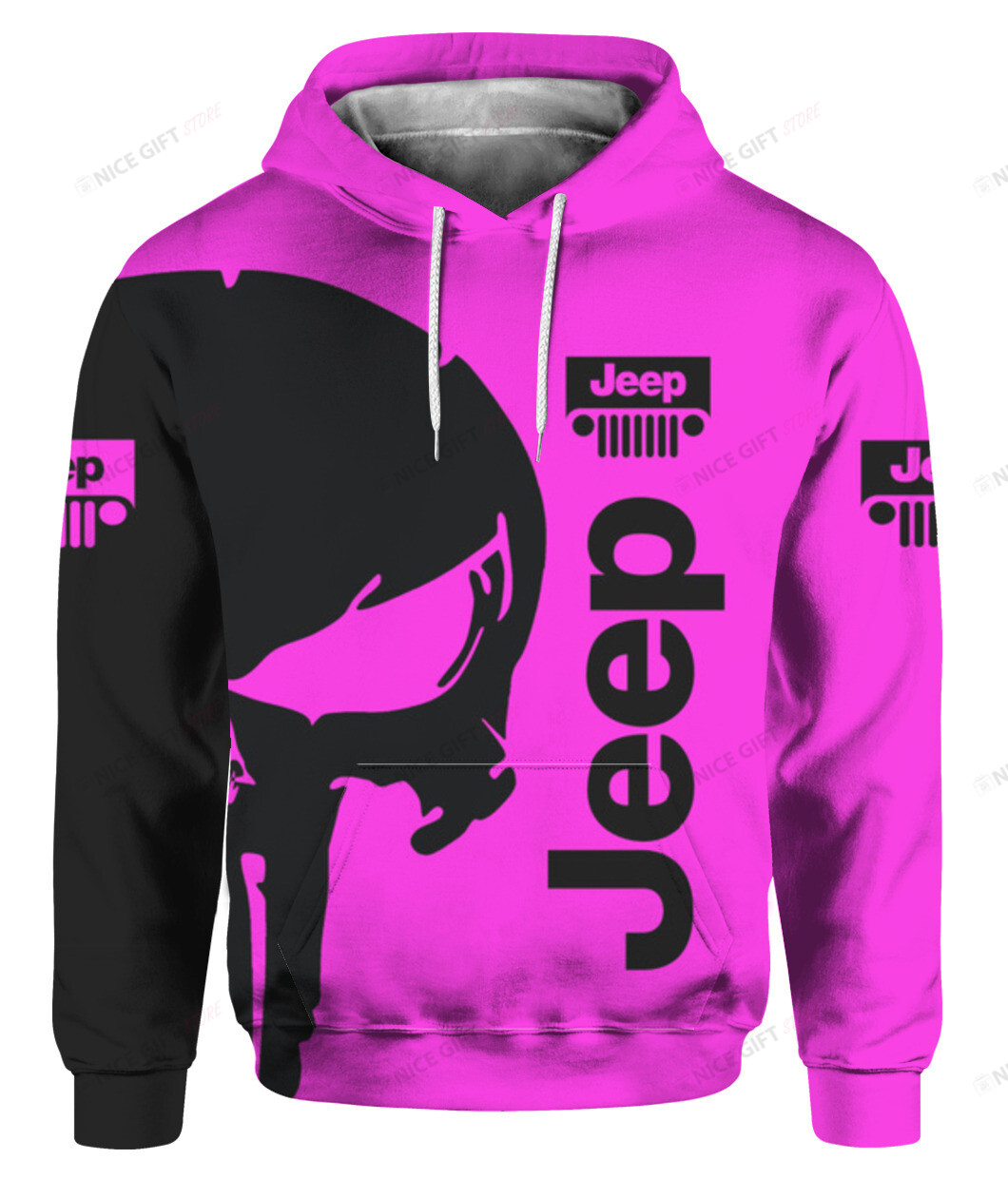 Jeep Punisher 3D Hoodie Gift For Fans