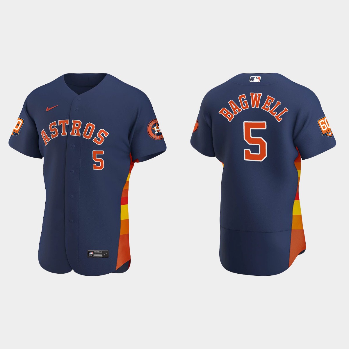 Jeff Bagwell Houston Astros 60th Anniversary Jersey - Navy