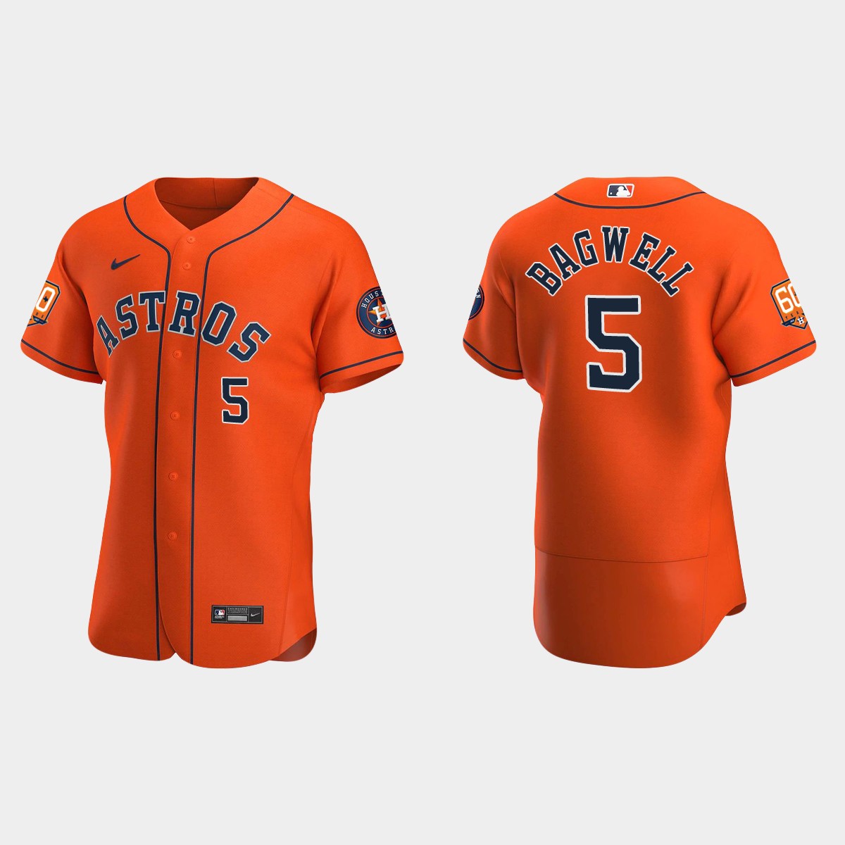 Jeff Bagwell Houston Astros 60th Anniversary Jersey - Orange