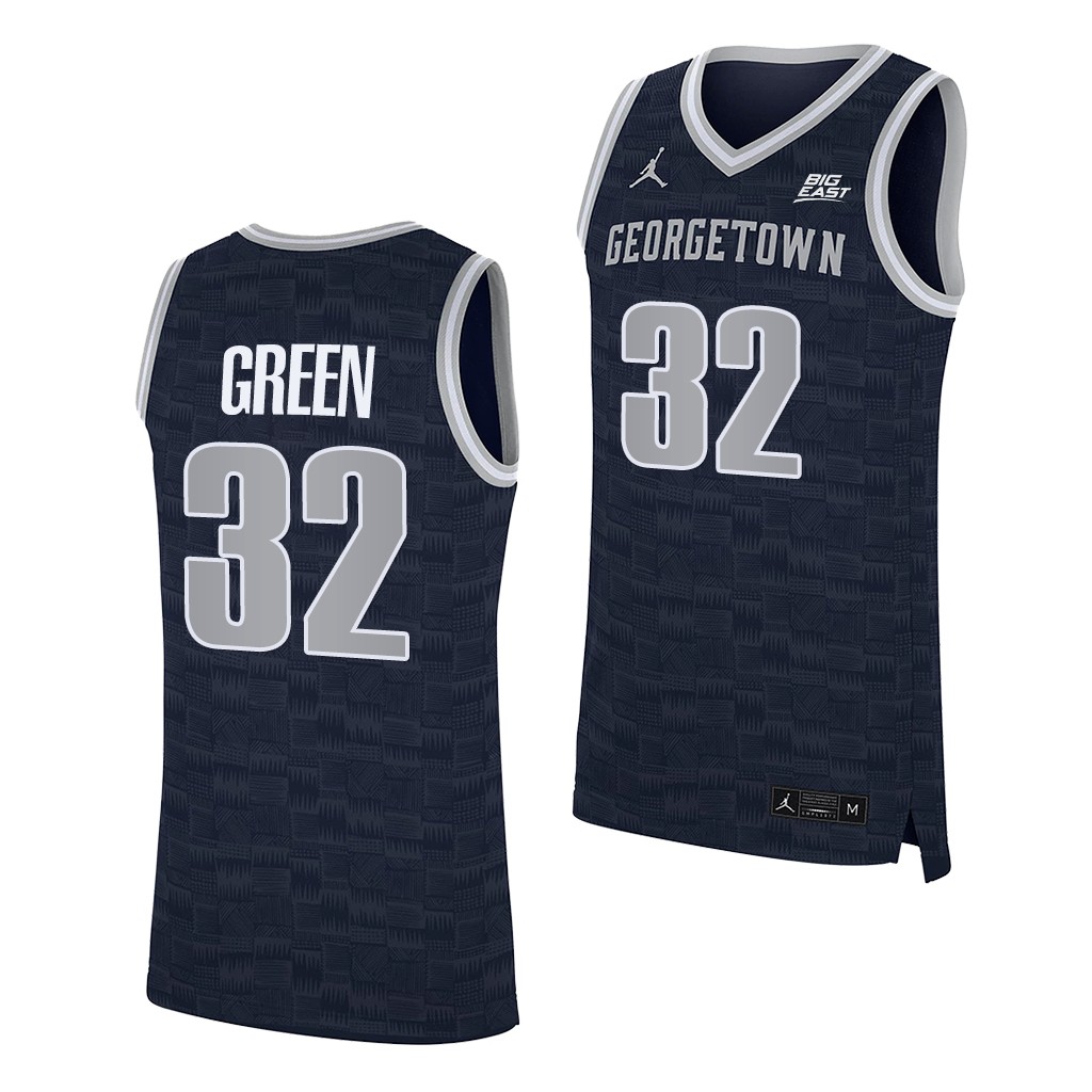 Jeff Green #32 Georgetown Hoyas College Alumni Navy Jersey