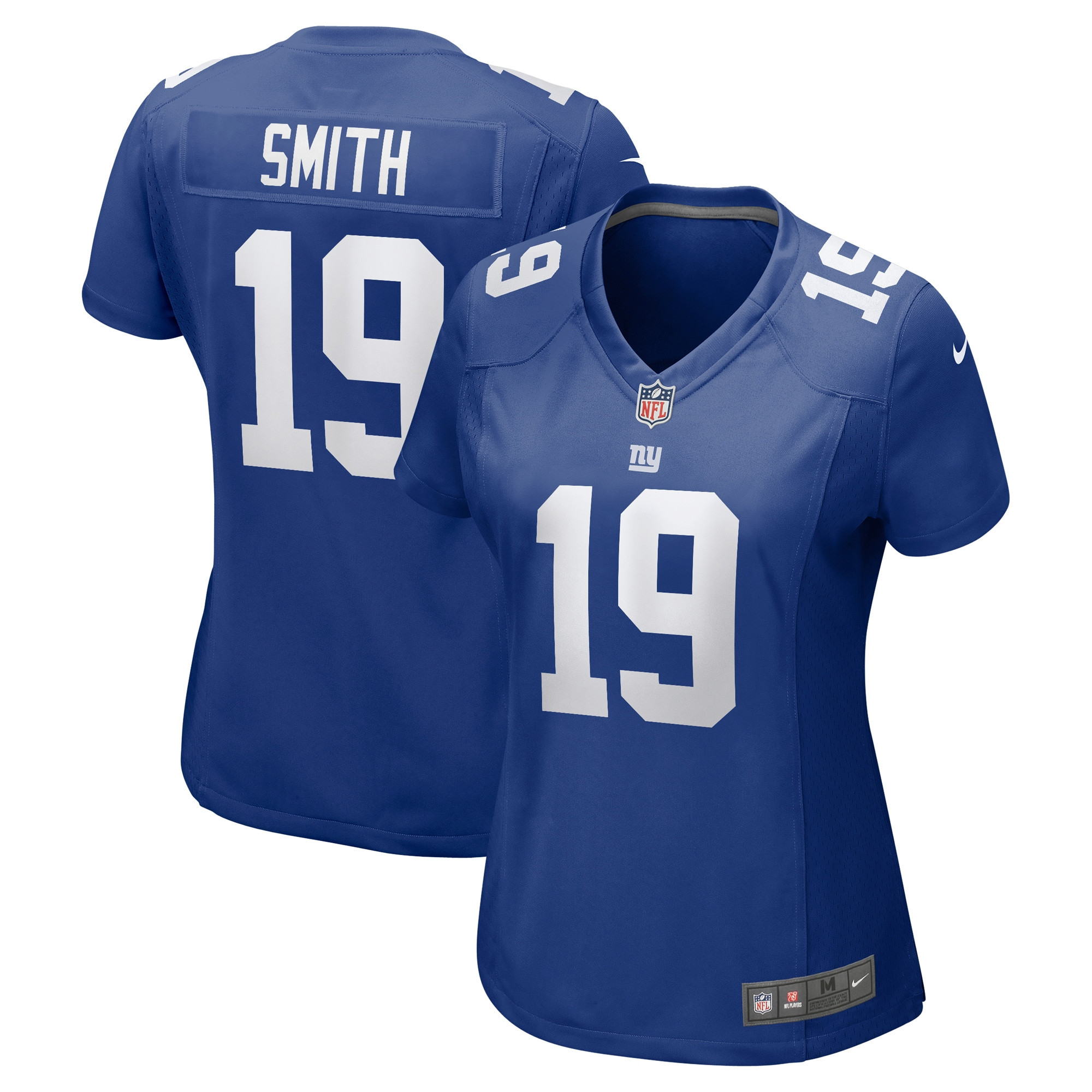 Jeff Smith 19 New York Giants Women’s Game Stitched Jersey – Royal