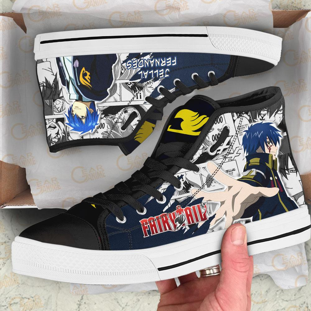 Jellal Fernandes High Top Shoes Custom Fairy Tail Anime Sneakers