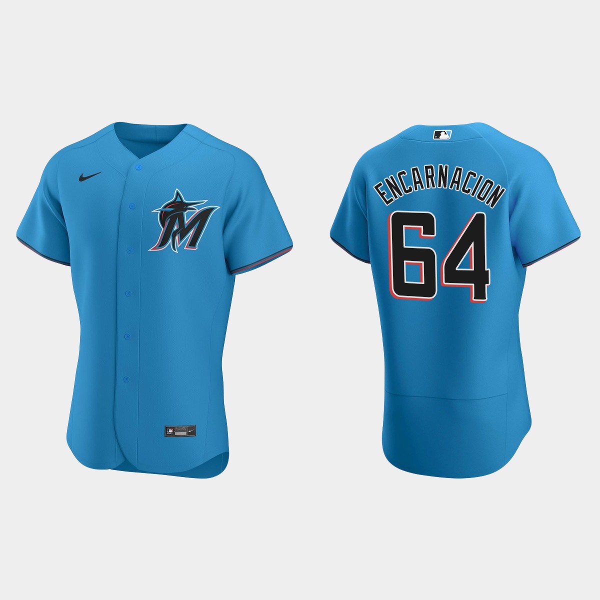 Jerar Encarnacion Miami Marlins Alternate Jersey – Blue