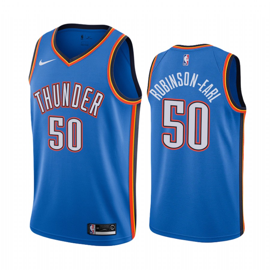 Jeremiah Robinson-Earl 2021 NBA Draft Oklahoma City Thunder Icon Edition Jersey Blue