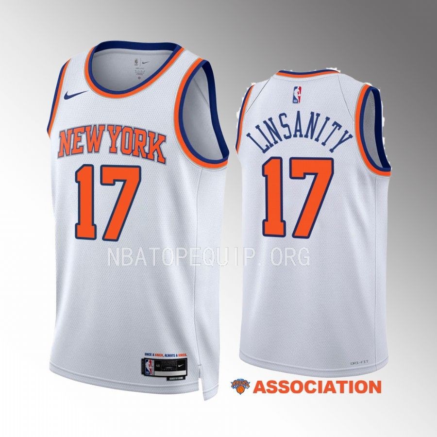 Jeremy Lin 38 at the Garden Knicks #17 White Jersey Linsanity