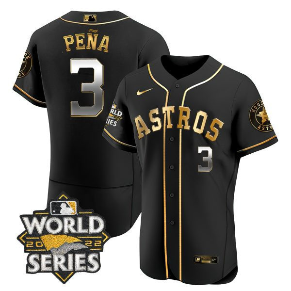 Jeremy Peña Women's Houston Astros 2022 World Series Player Flex Black Jersey - All Stitched