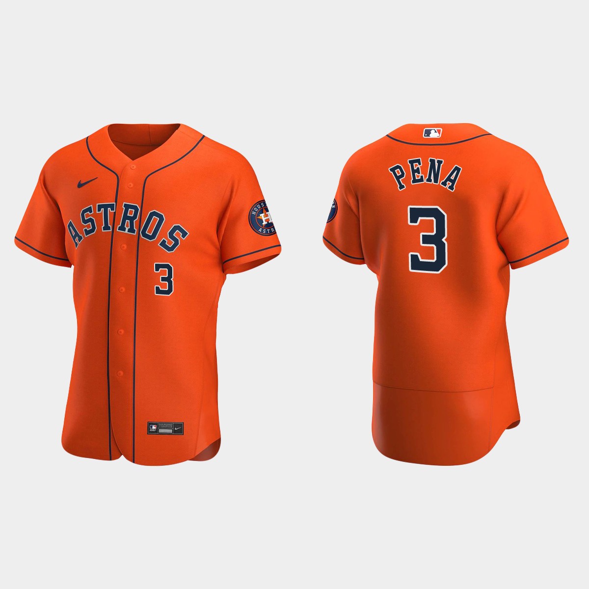 Jeremy Pena Houston Astros Alternate Jersey - Orange