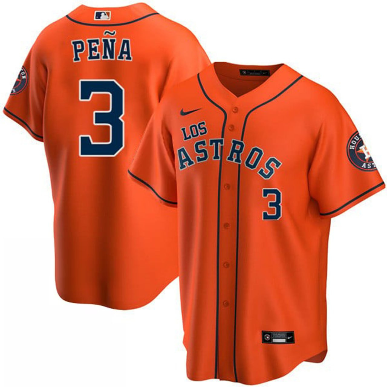 Jeremy Pena Los Houston Astros Orange Jersey - All Stitched