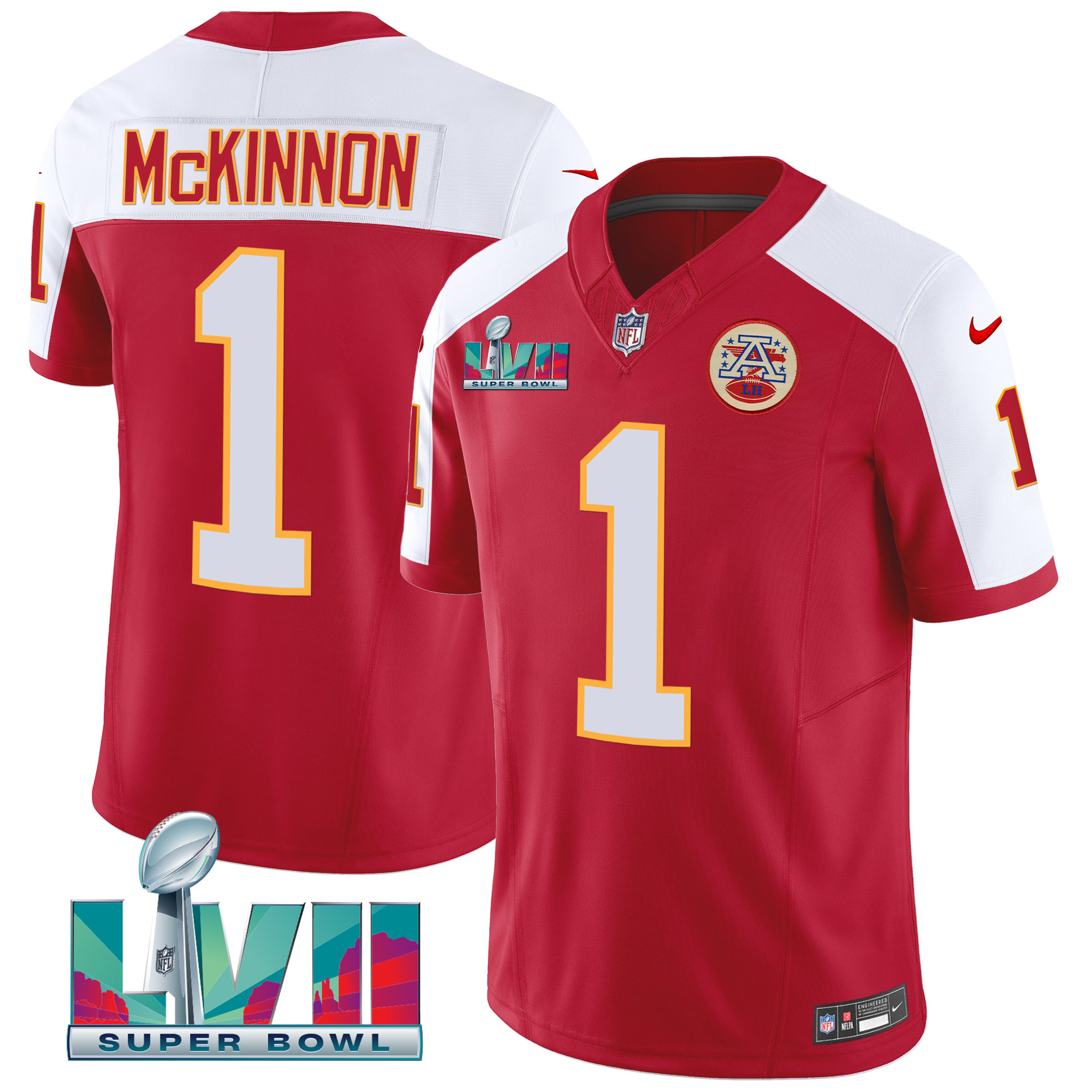 Jerick McKinnon Men's Kansas City Chiefs Throwback Limited Vapor Alternate Jersey - All Stitched 