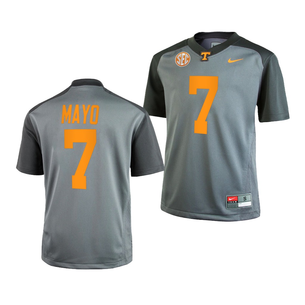 Jerod Mayo Tennessee Volunteers Gray College Youth Jersey