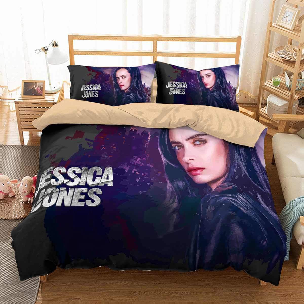 Jessica Jones 3D Customized Duvet Cover Bedding Set