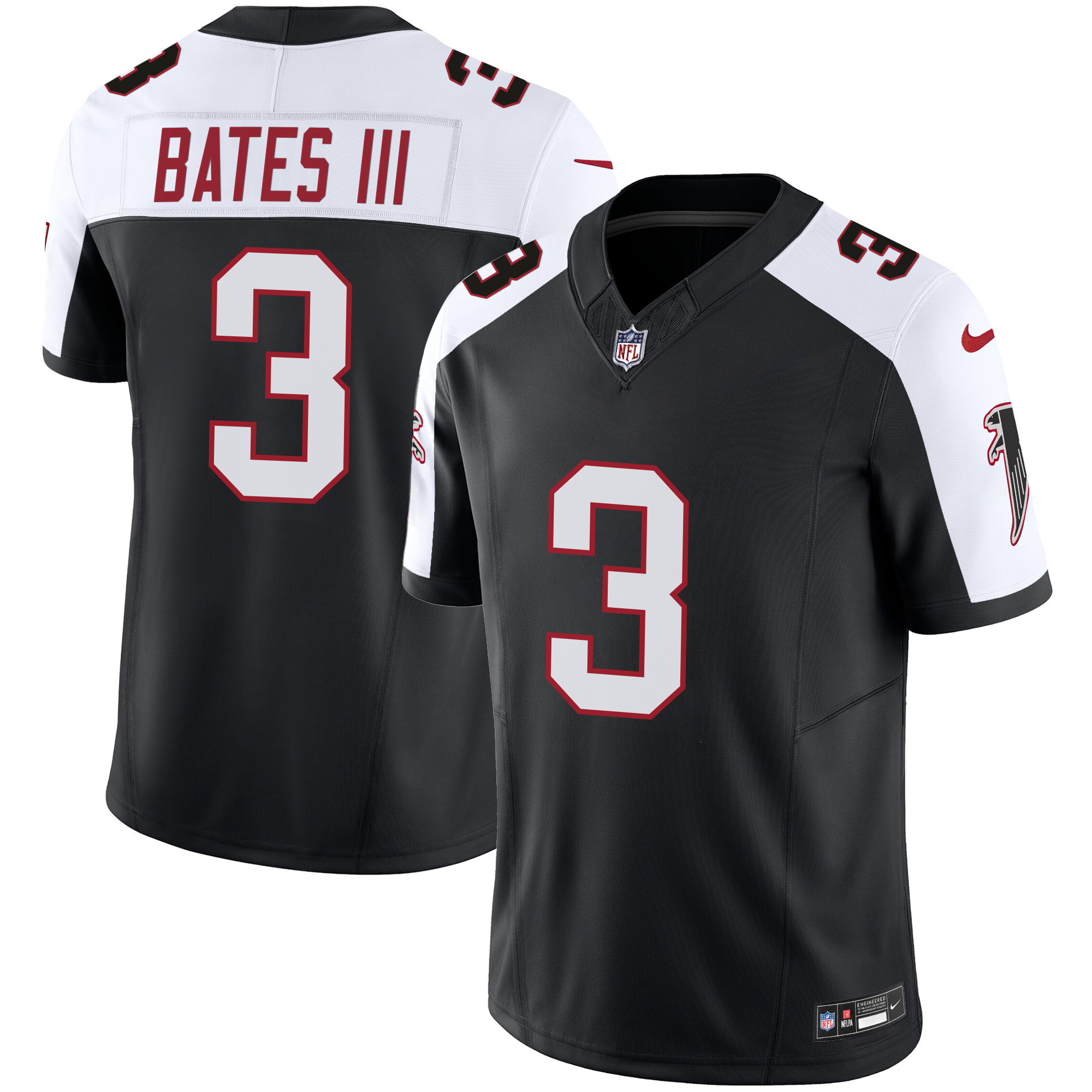 Jessie Bates III Men's Atlanta Falcons Vapor Limited Alternate Jersey - All Stitched