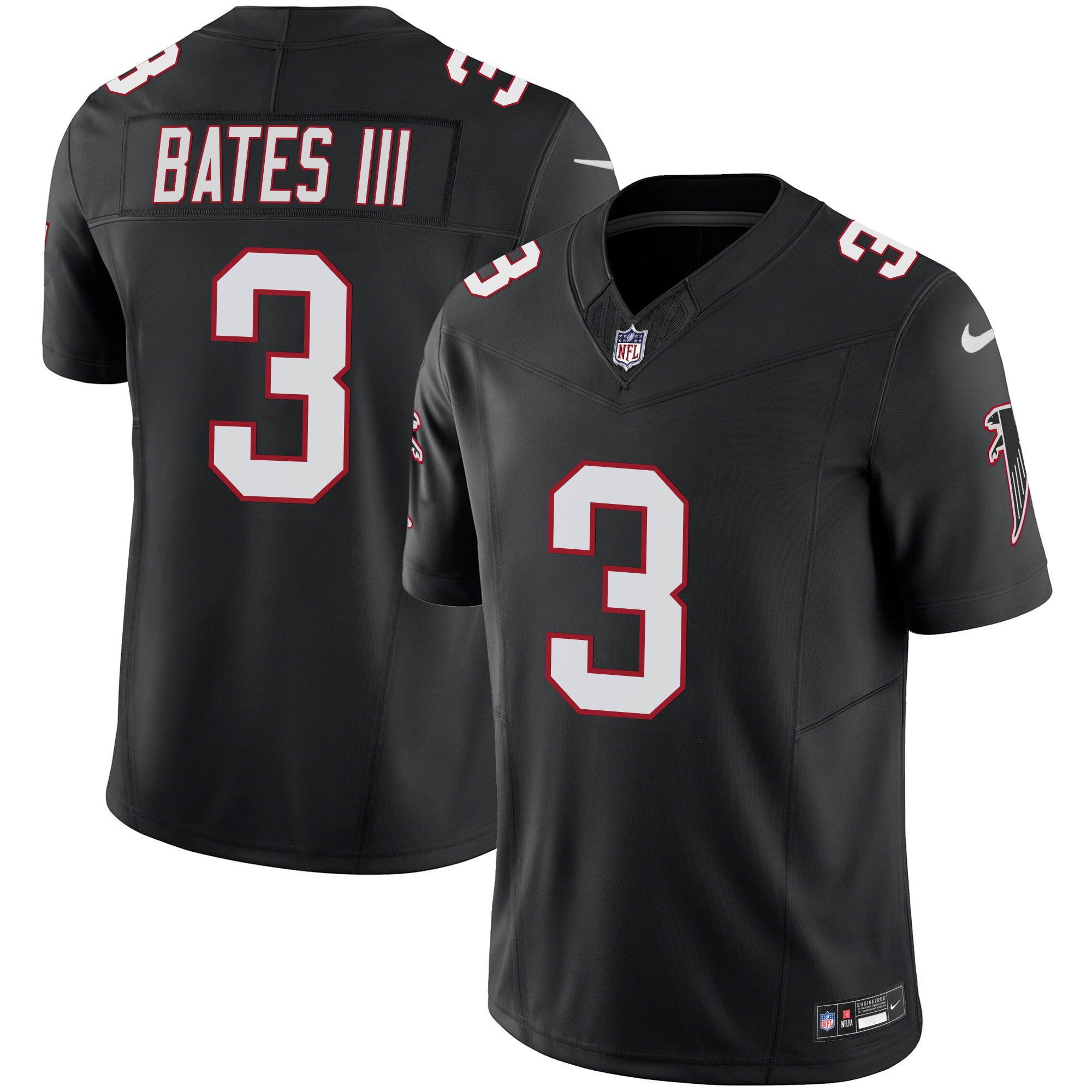 Jessie Bates III Men's Atlanta Falcons Vapor Limited Black Jersey - All Stitched