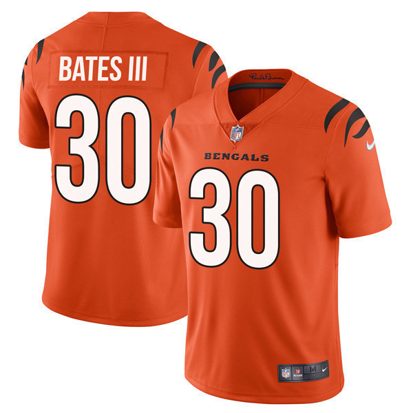 Jessie Bates III Youth's Cincinnati Bengals Player Vapor Limited Orange Jersey - All Stitched 