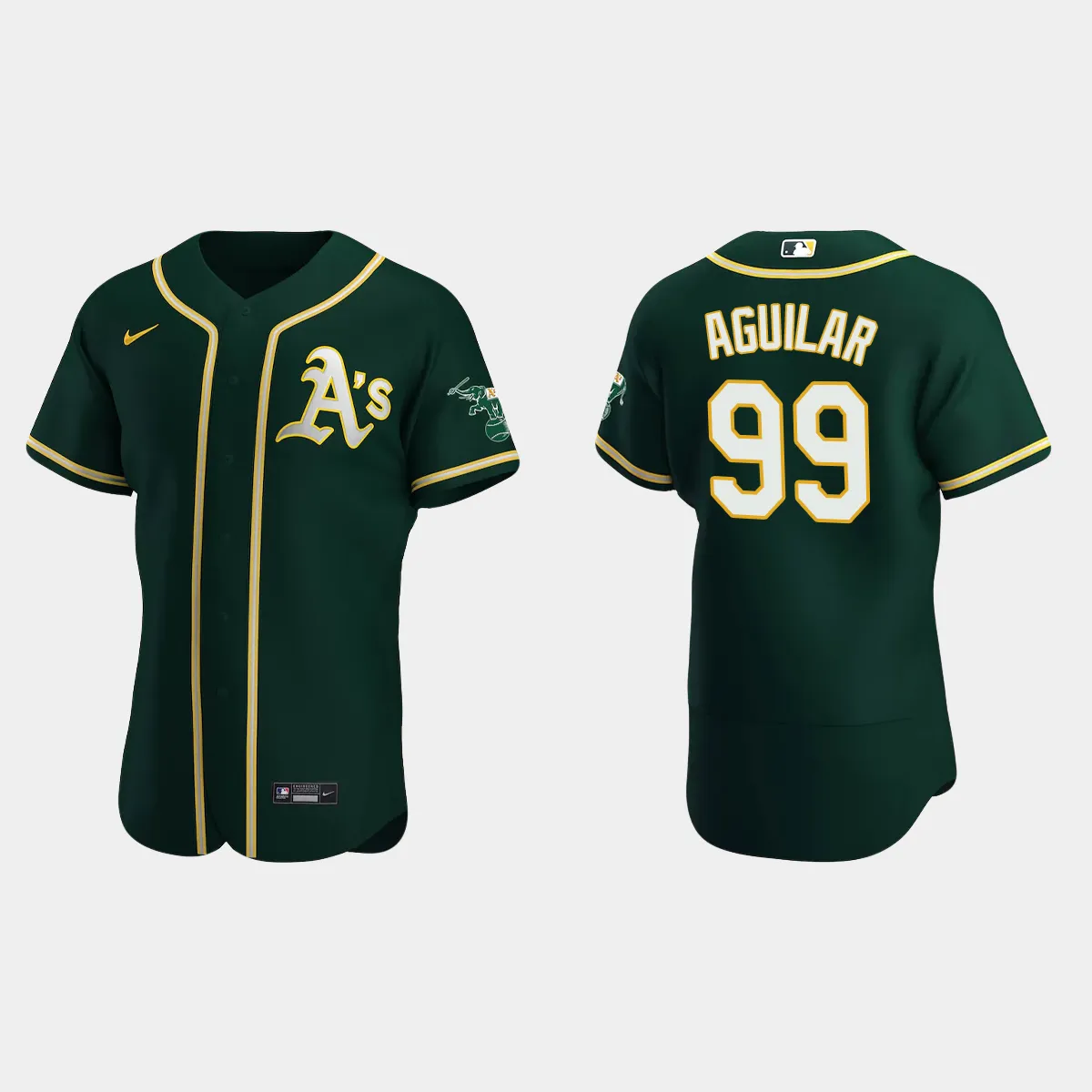 Jesus Aguilar Oakland Athletics Alternate Jersey – Green