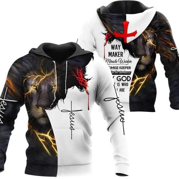 Jesus Lion King 3D shirts 3D Hoodie