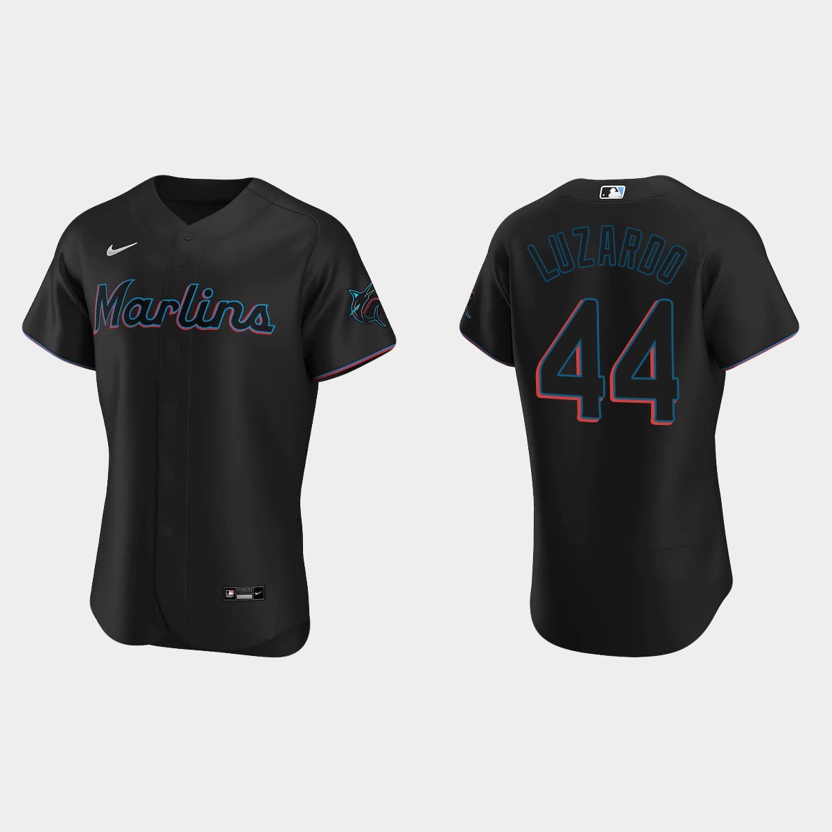 Jesus Luzardo Miami Marlins Alternate Jersey - Black