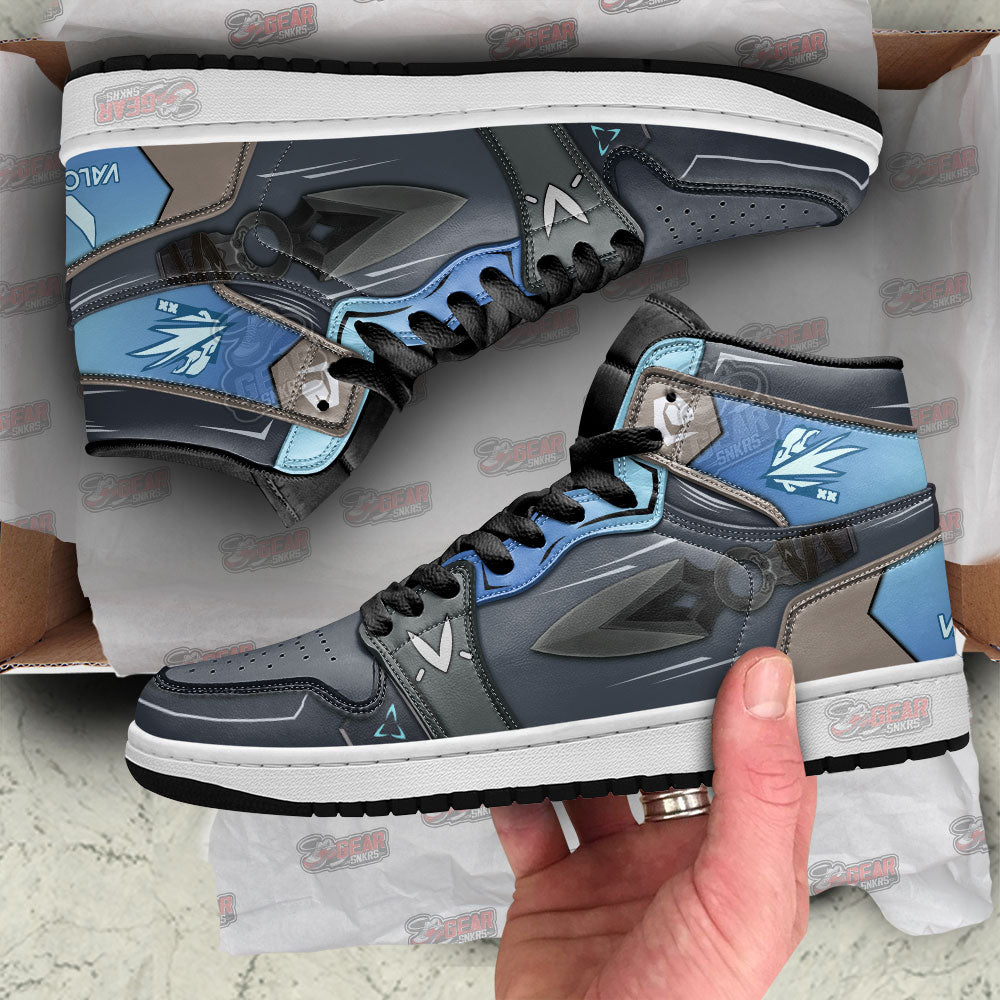 Jett Weapon Valorant Agent JD Sneakers Shoes For Gamer, Air Jordan Hightop