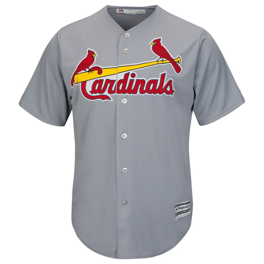 Jhonny Peralta St. Louis Cardinals Majestic Official Cool Base Player Stitched Jersey – Gray