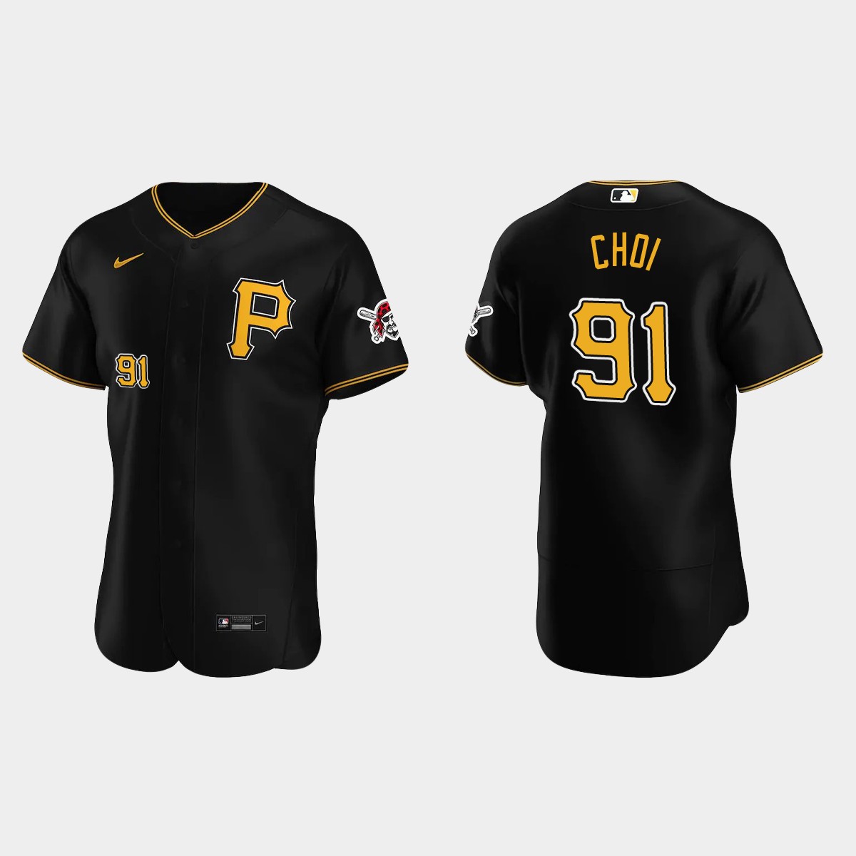 Ji-Man Choi Pittsburgh Pirates Alternate Jersey - Black