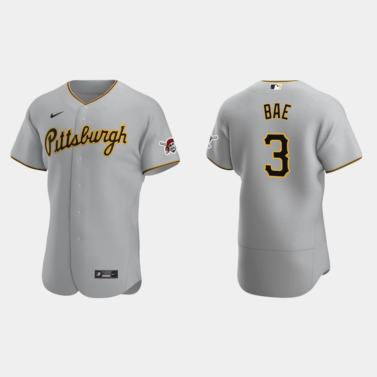 Ji Hwan Bae Pittsburgh Pirates Road Jersey - Gray