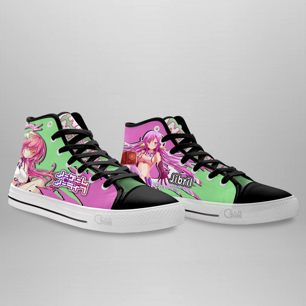 Jibril High Top Shoes Custom No Game No Life Anime Sneakers