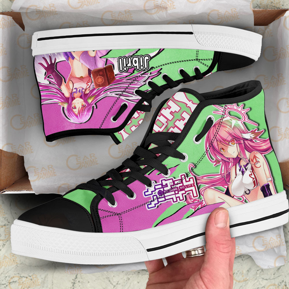 Jibril High Top Shoes Custom No Game No Life Anime Sneakers