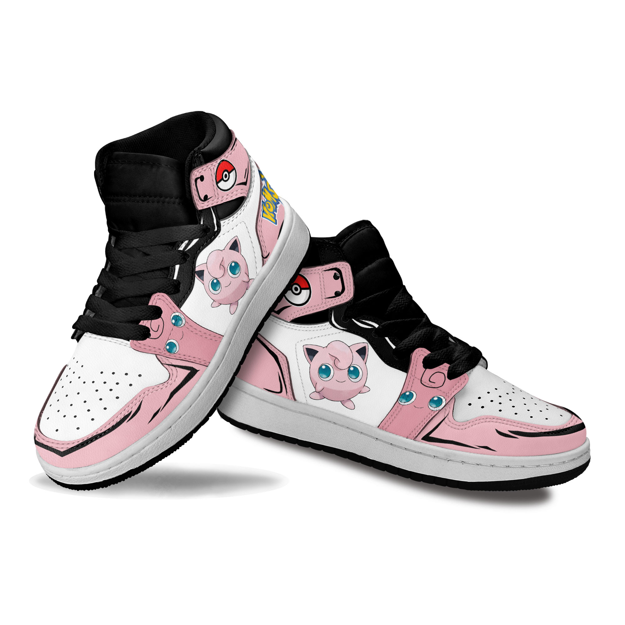 Jigglypuff Kids Sneakers Custom Anime Pokemon Shoes For Kids