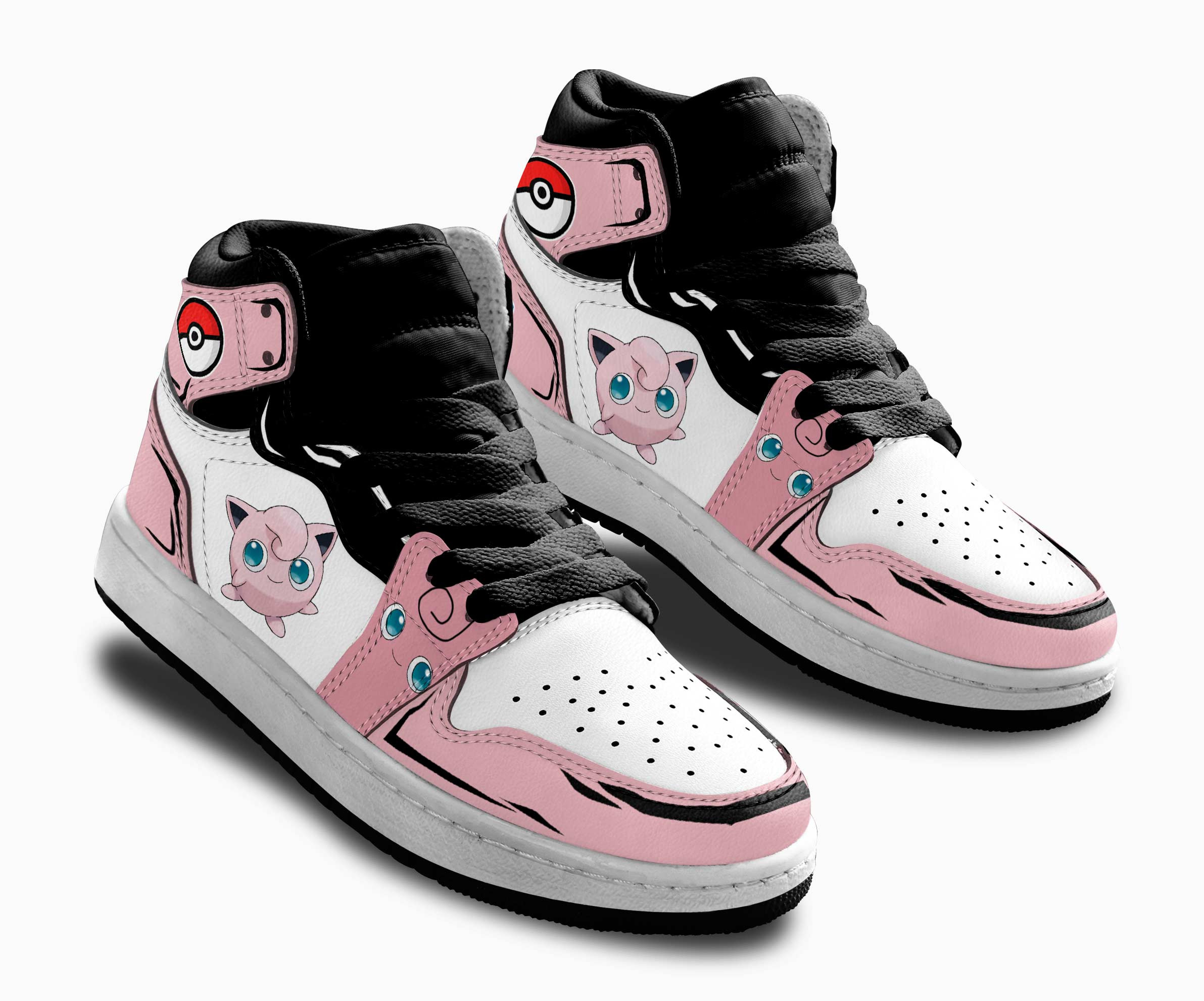 Jigglypuff Kids Sneakers Custom Anime Pokemon Shoes For Kids