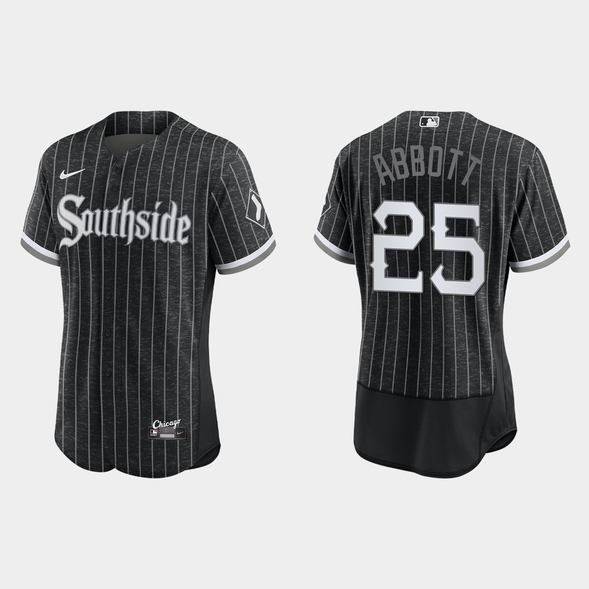 Jim Abbott Chicago White Sox 2021 City Connect Jersey - Black