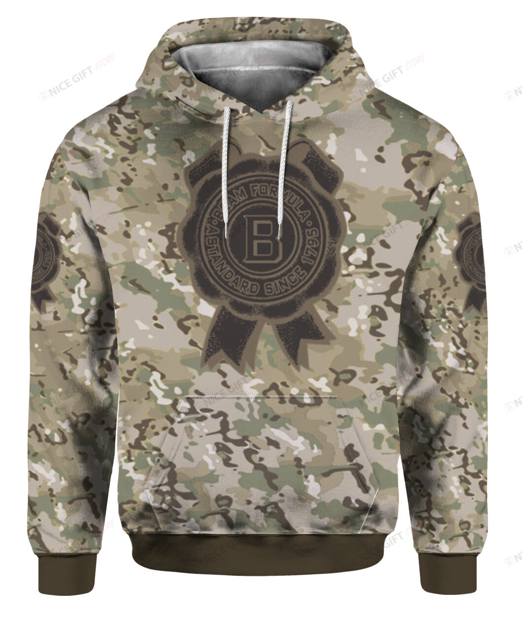 Jim Beam Camouflage 3D Hoodie Gift For Fans