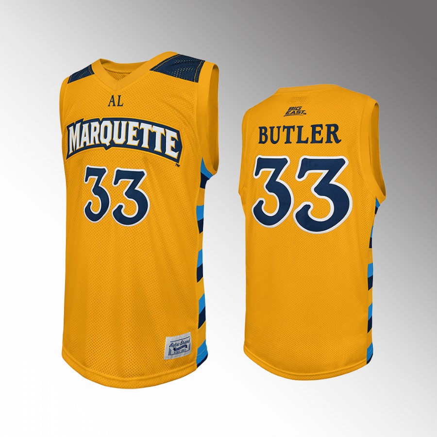 Jimmy Butler Marquette Golden Eagles Gold Jersey Alumni Retro