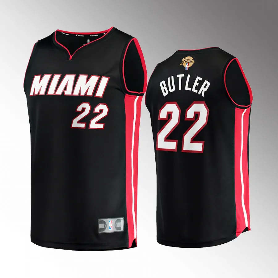 Jimmy Butler Miami Heat 2023 NBA Finals Black #22 Fastbreak Player Jersey Men
