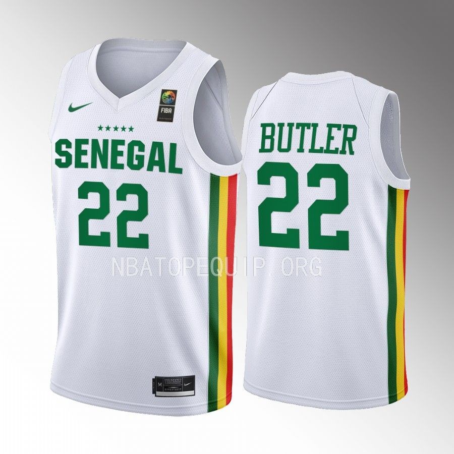 Jimmy Butler Senegal FIBA World Cup White Jersey Home #22