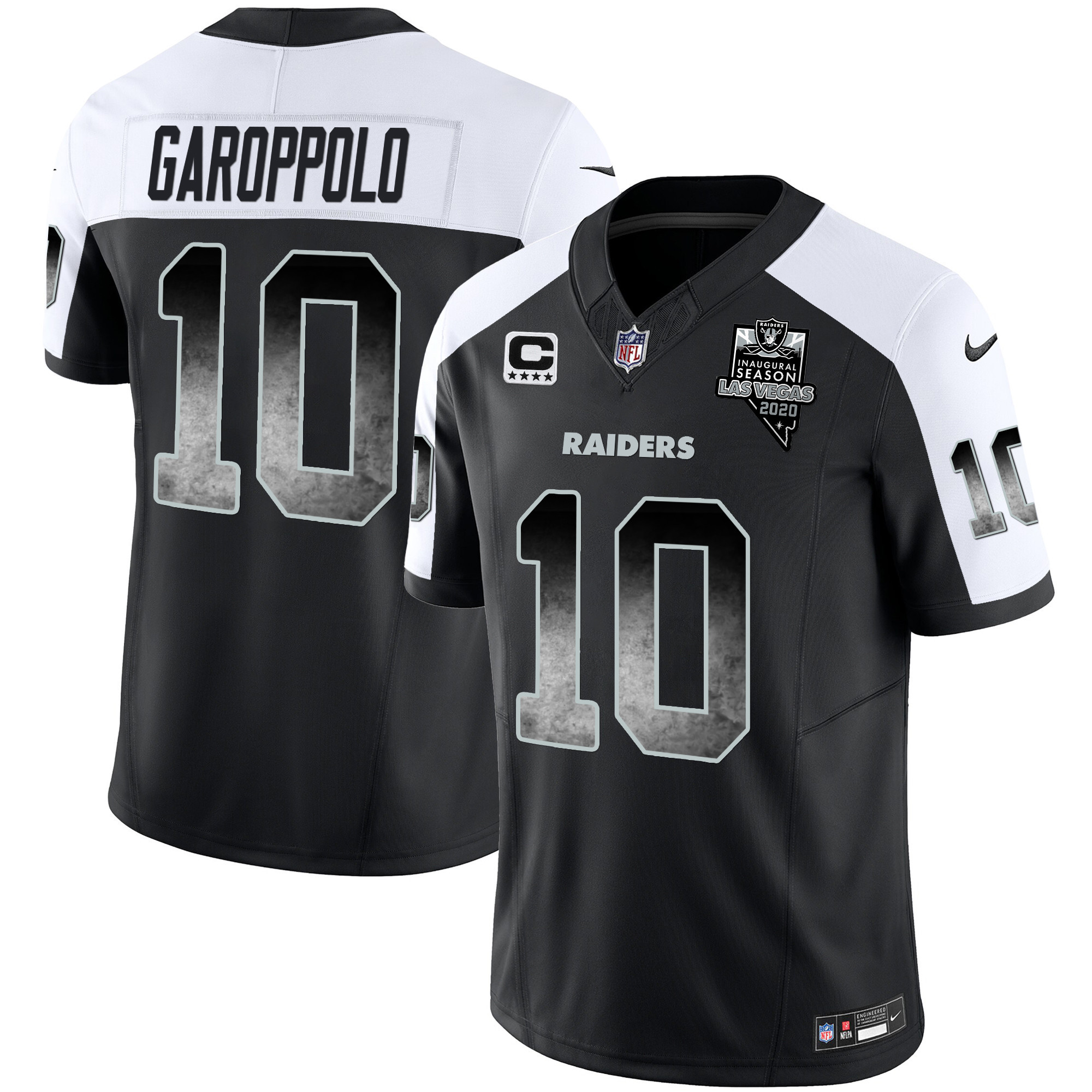 Jimmy Garoppolo Men's Las Vegas Raiders Arch Smoke Vapor Alternate Jersey - All Stitched 