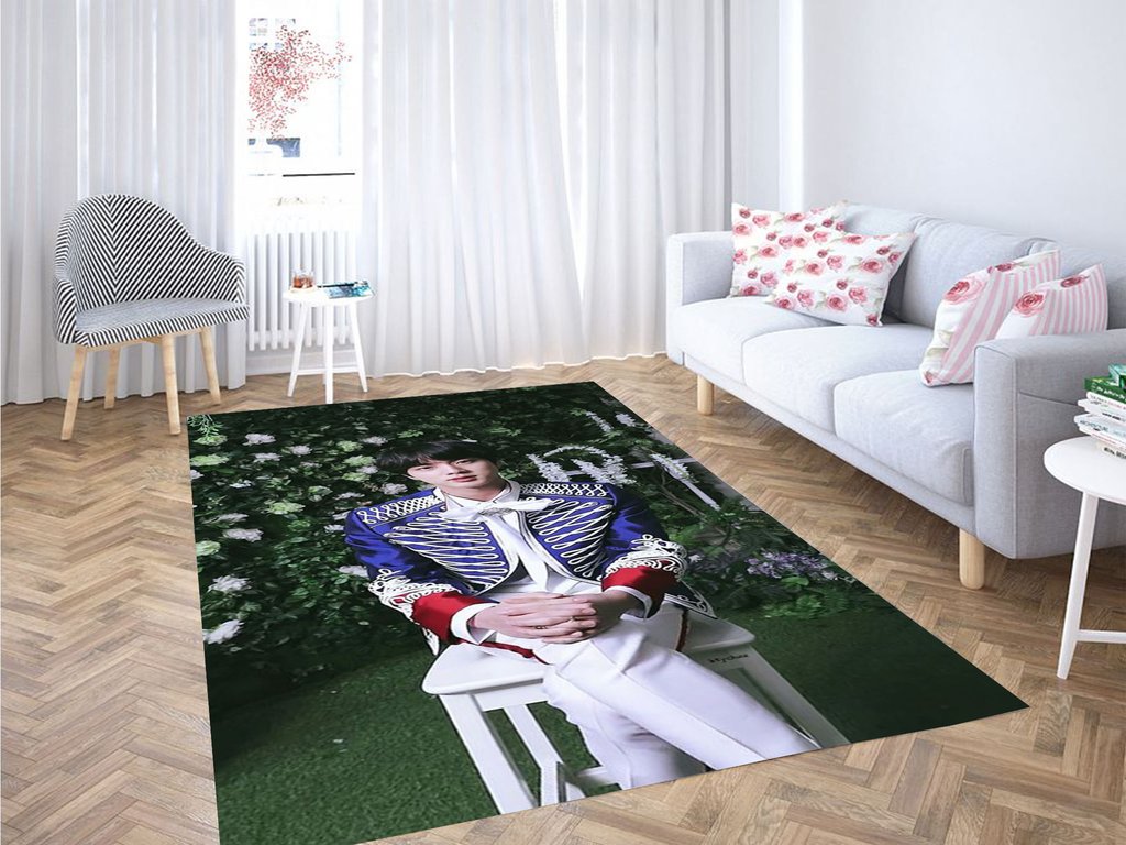 Jin Bts Living Room Modern Carpet Rectangle Rug
