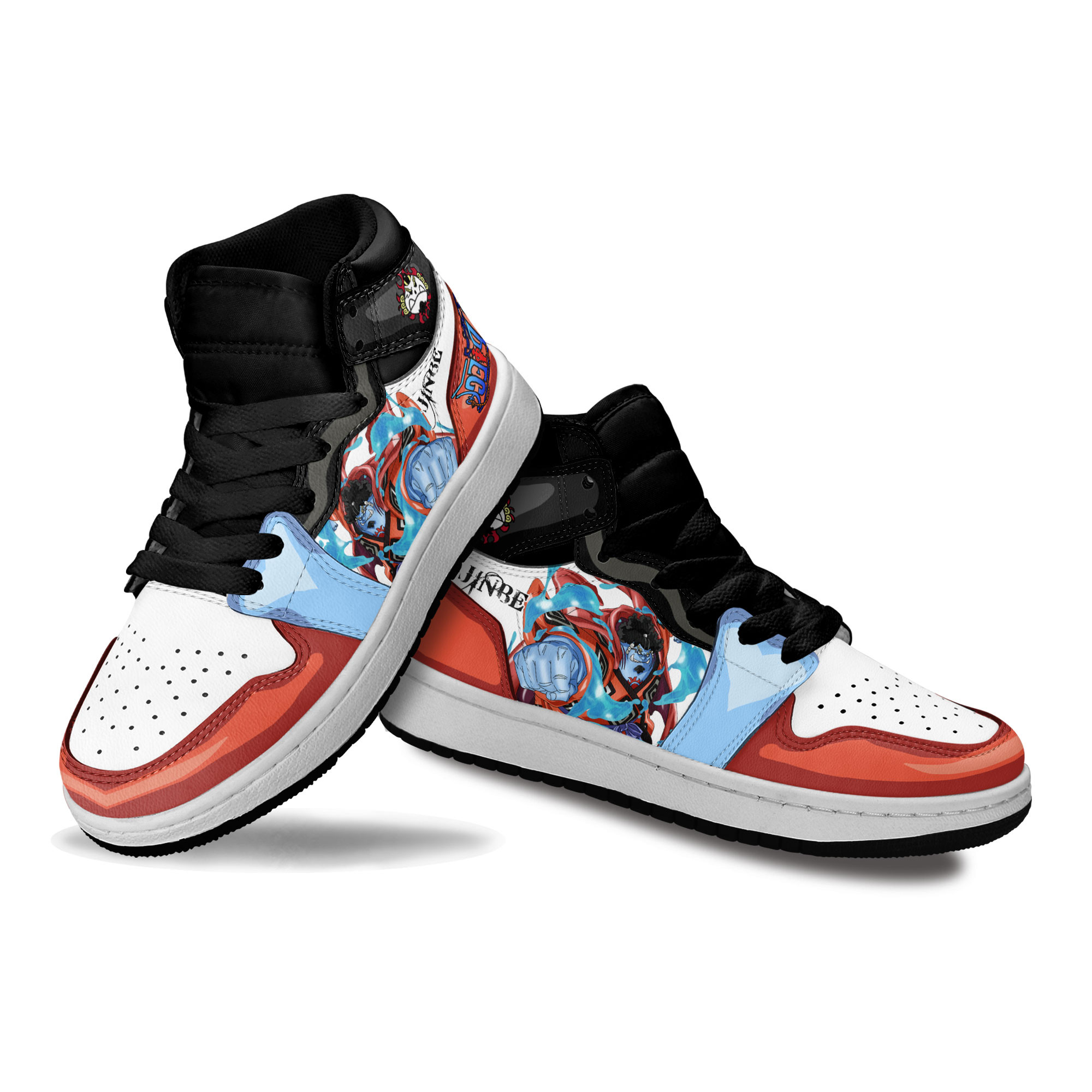 Jinbe Kids Sneakers Custom One Piece Anime Shoes For Kids