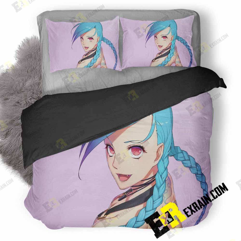 Jinx League Of Legends Art 6G 3D Customized Duvet Cover Bedding Set
