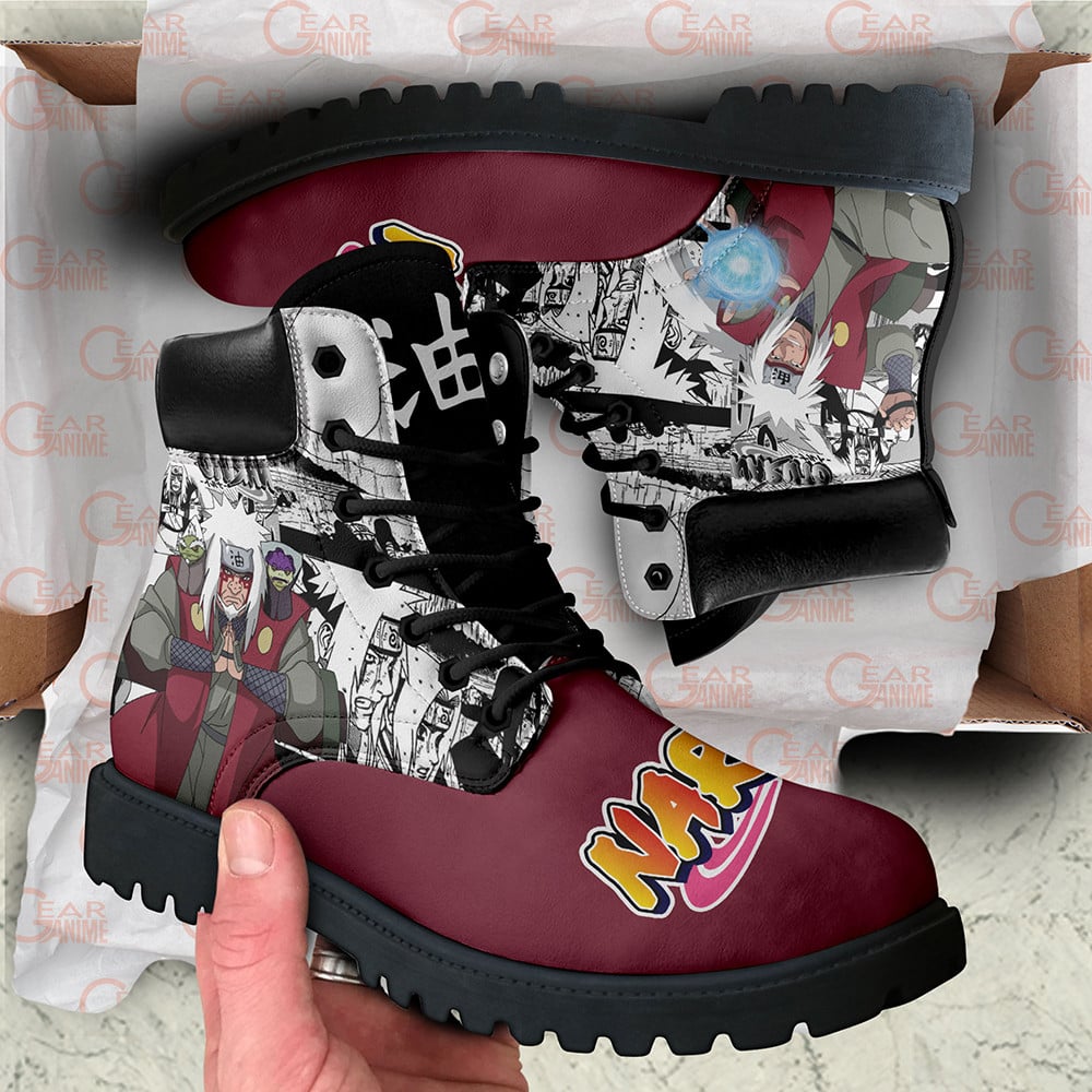 Jiraiya Boots Custom Anime Shoes Mix Manga Style