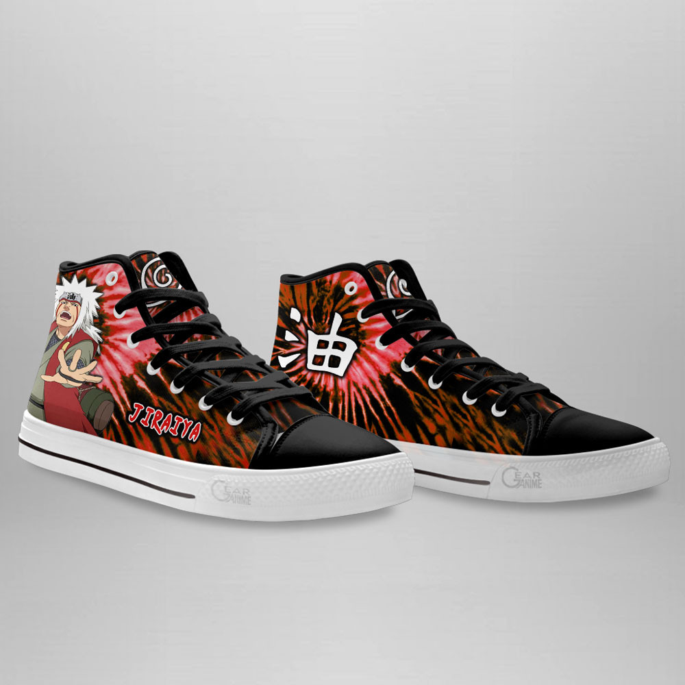 Jiraiya High Top Shoes Custom NRT Sneakers Tie Dye Style
