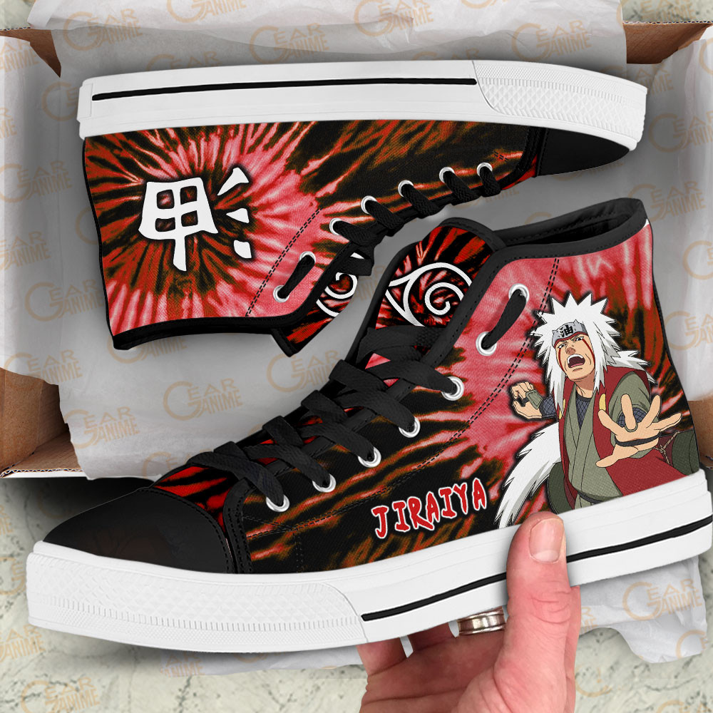 Jiraiya High Top Shoes Custom NRT Sneakers Tie Dye Style