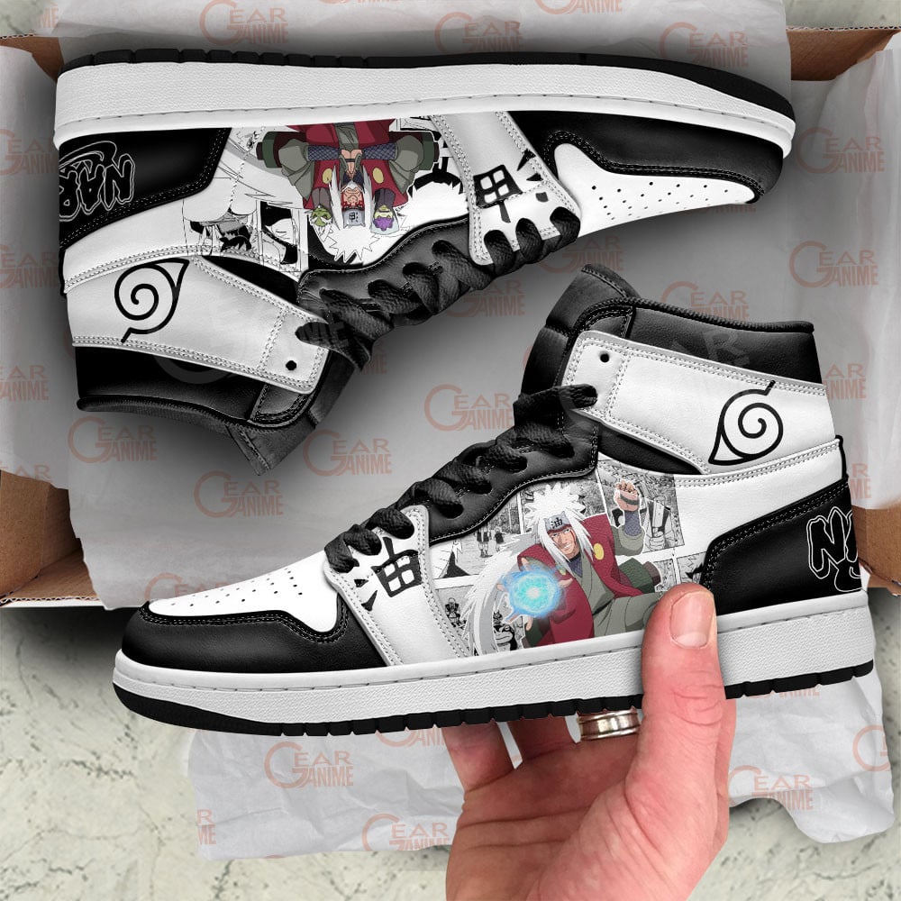 Jiraiya JD1s Sneakers Anime Shoes Mix Manga, Air Jordan Hightop