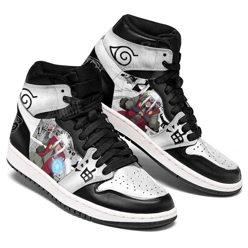 Jiraiya JD1s Sneakers Anime Shoes Mix Manga, Air Jordan Hightop