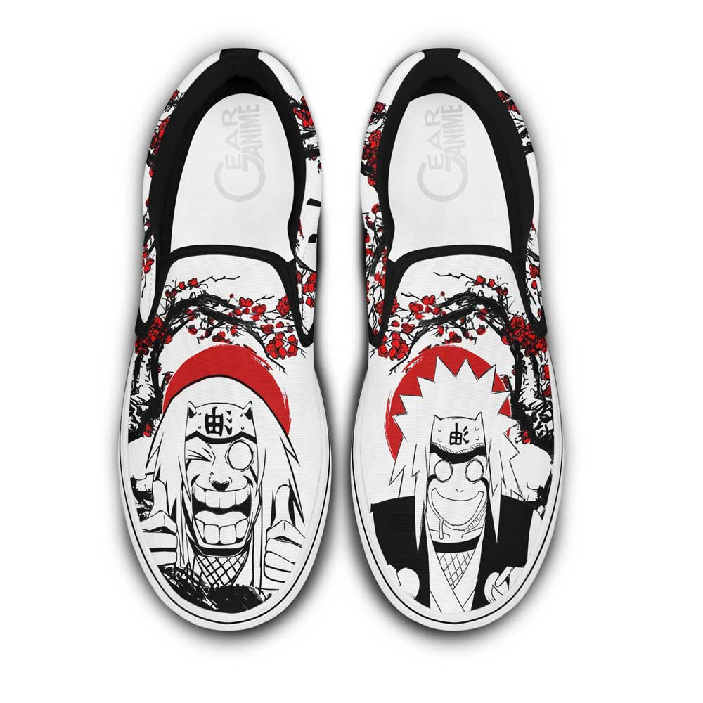 Jiraiya Pervy Slip-On Shoes Canvas Custom Japan Blossom Anime Shoes