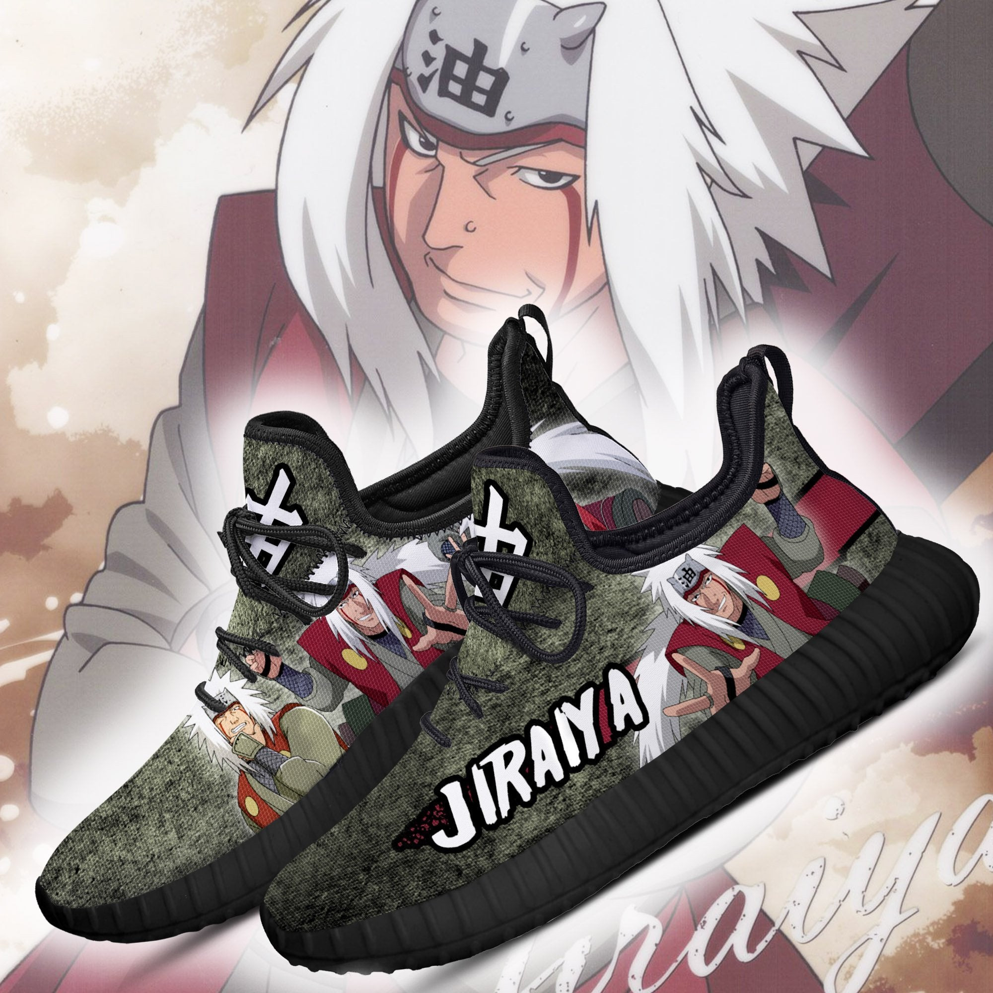 Jiraiya Reze Sneakers Custom Anime Shoes Fan Gifts